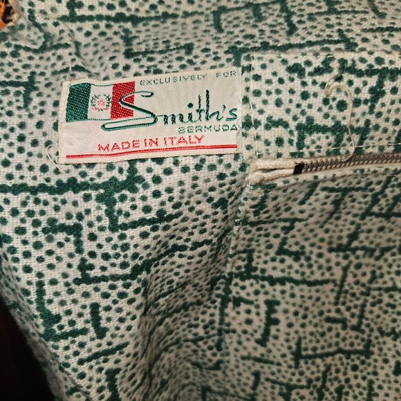 Vintage Bohemian Beach Style Bag with Wooden Handles Smith's Bermuda Italy - Picture 9 of 12